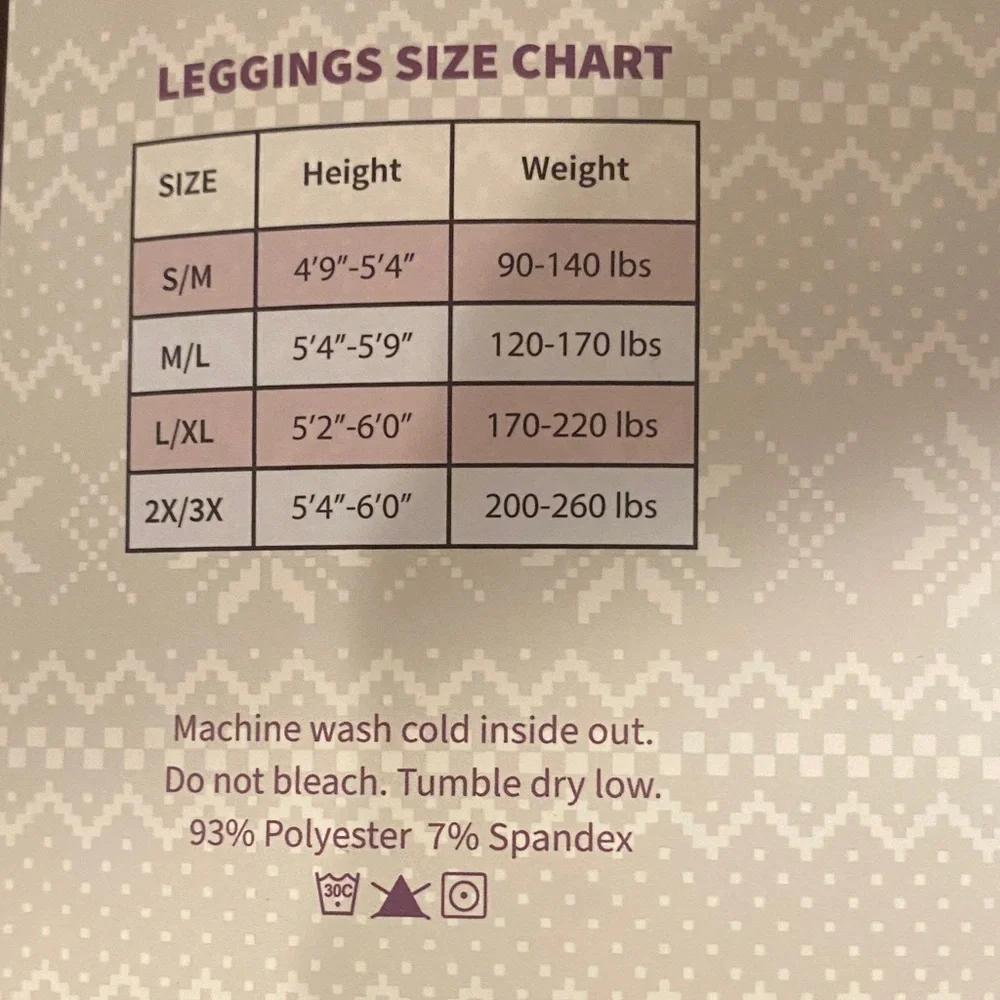 Muk Luks Black Fleece Lined Leggings - Picture 3 of 3